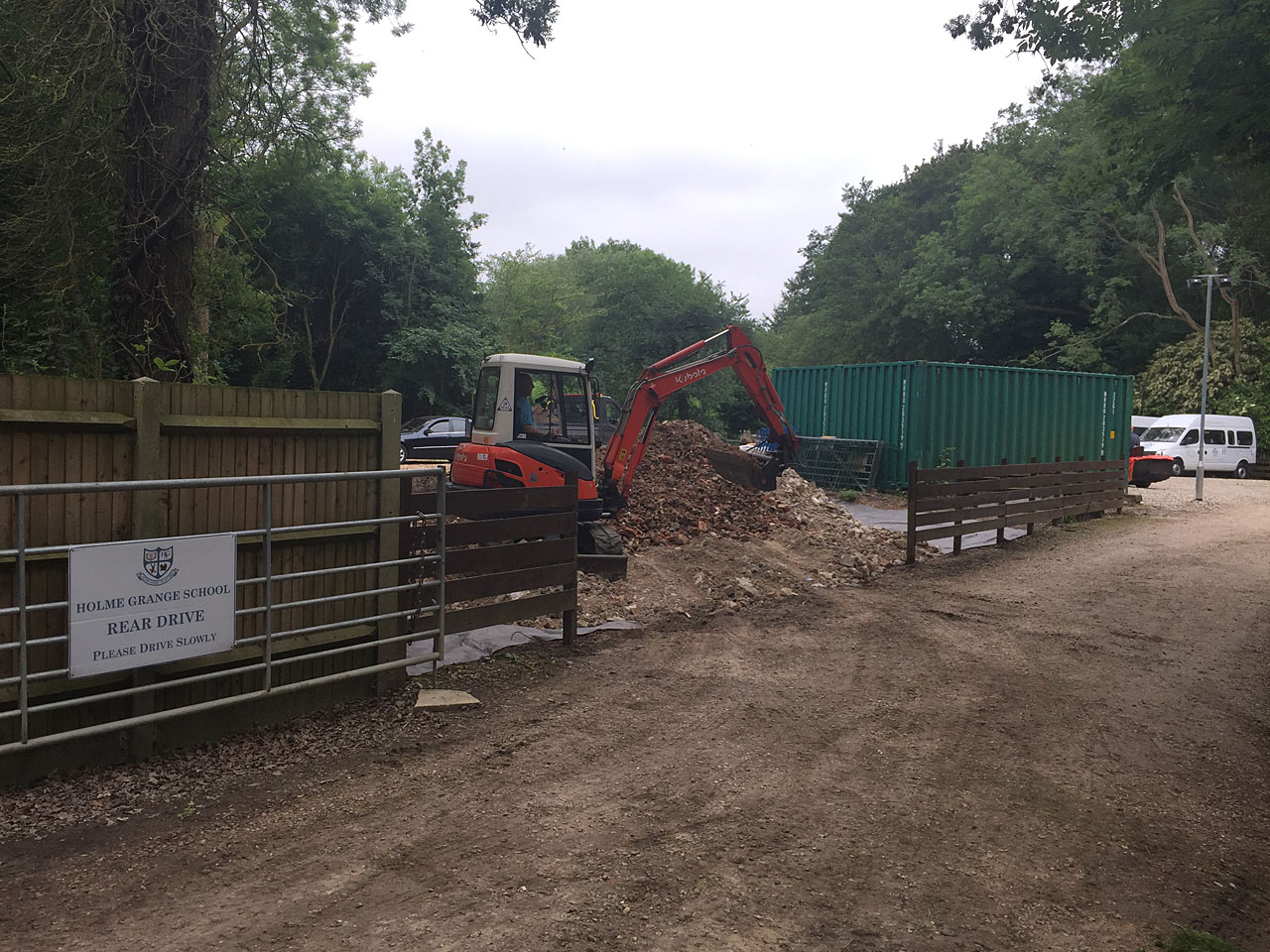 Excavator hire Berkshire Image of Excavator hire Berkshire - let the digger do it - Holme Grange School